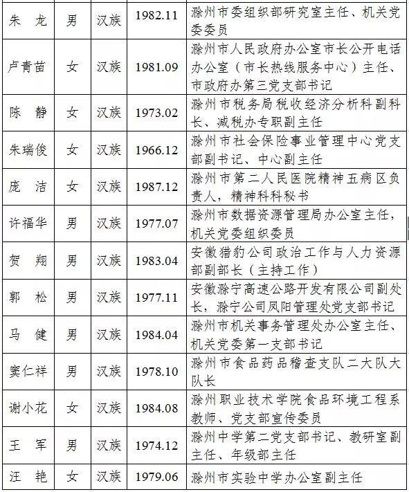 滁州市干部公示深化公开透明，助力地方治理现代化进程